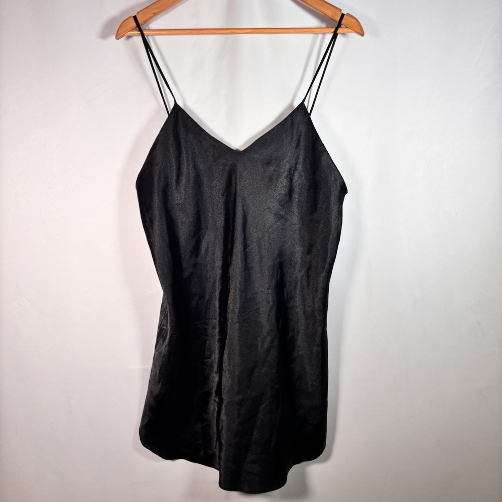 Vintage Victorias Secret Slip Dress Womens Large Gold Label Chemise Satin Fairy